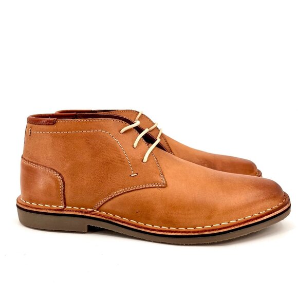 Steve Madden Hestonn Chukka Boots Size 10 Tan Leather Upper Casual Dress - Picture 2 of 14
